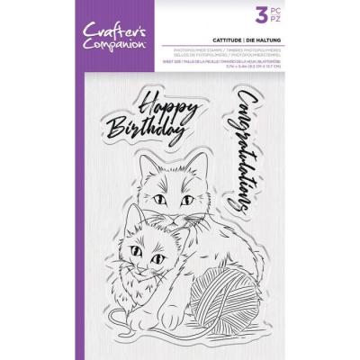Crafter's Companion Clear Stamps - Cattitude